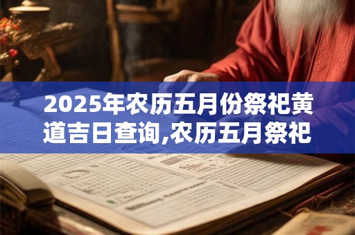 2025年农历五月份祭祀黄道吉日查询,农历五月祭祀的好日子有哪些？