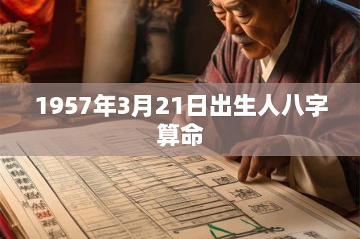 1957年3月21日出生人八字算命