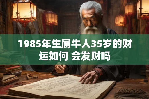 1985年生属牛人35岁的财运如何 会发财吗