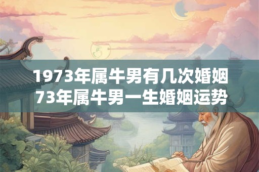 1973年属牛男有几次婚姻 73年属牛男一生婚姻运势如何