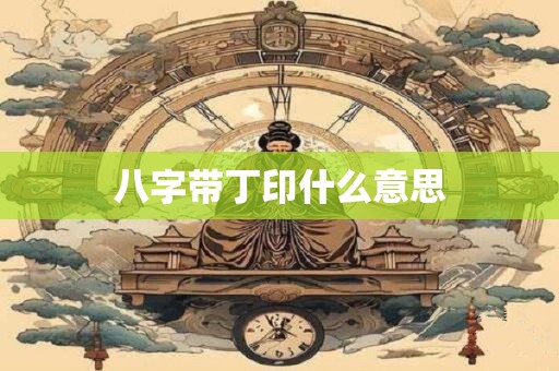 八字带丁印什么意思