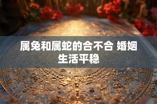 属兔和属蛇的合不合 婚姻生活平稳