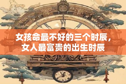 女孩命最不好的三个时辰,女人最富贵的出生时辰 女孩命最不好的三个时辰,女人最富贵的出生时辰