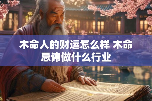 木命人的财运怎么样 木命忌讳做什么行业