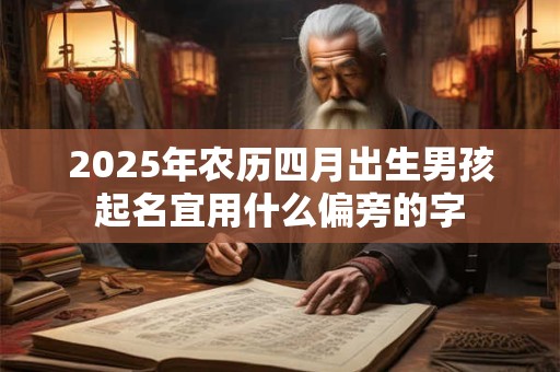 2025年农历四月出生男孩起名宜用什么偏旁的字