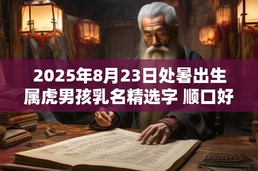 2025年8月23日处暑出生属虎男孩乳名精选字 顺口好听的男孩乳名推荐