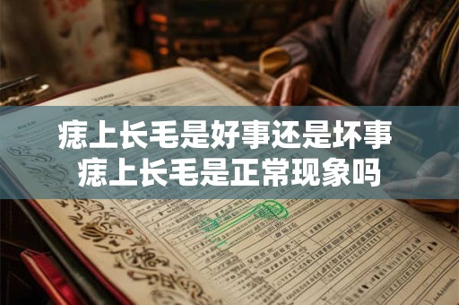 痣上长毛是好事还是坏事 痣上长毛是正常现象吗