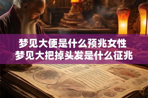 梦见大便是什么预兆女性 梦见大把掉头发是什么征兆女人