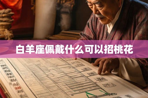 白羊座佩戴什么可以招桃花