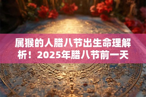 属猴的人腊八节出生命理解析！2026年腊八节前一天是吉日