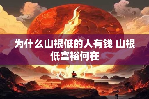 为什么山根低的人有钱 山根低富裕何在