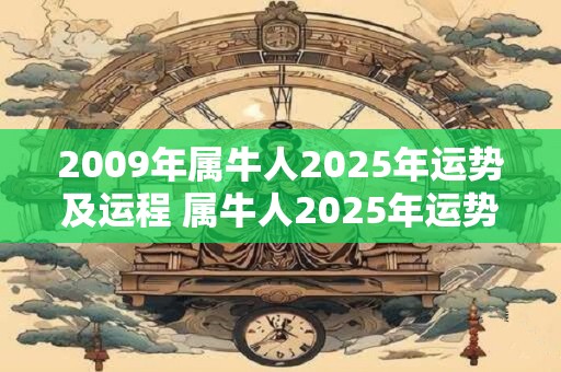 2009年属牛人2025年运势及运程 属牛人2025年运势如何