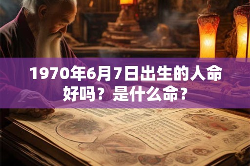 1970年6月7日出生的人命好吗？是什么命？