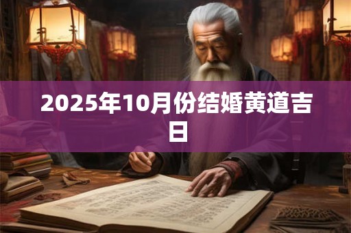 2025年10月份结婚黄道吉日