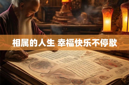 相属的人生 幸福快乐不停歇