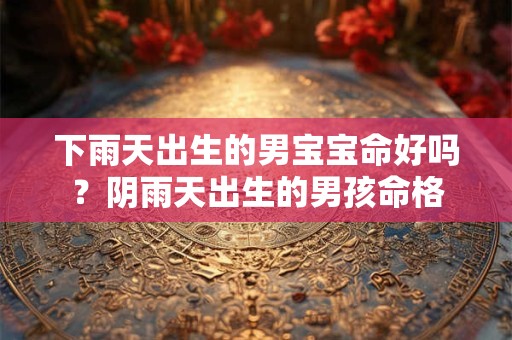 下雨天出生的男宝宝命好吗？阴雨天出生的男孩命格