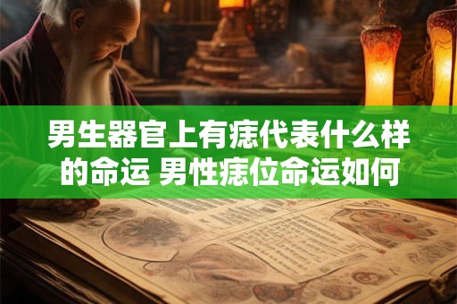 男生器官上有痣代表什么样的命运 男性痣位命运如何