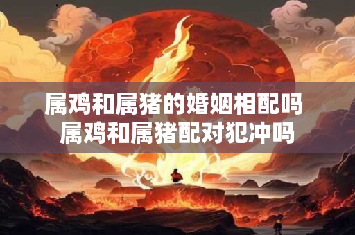 属鸡和属猪的婚姻相配吗 属鸡和属猪配对犯冲吗