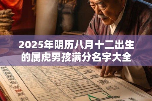 2025年阴历八月十二出生的属虎男孩满分名字大全