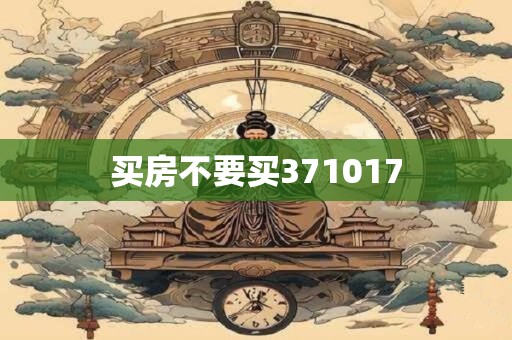 买房不要买371017