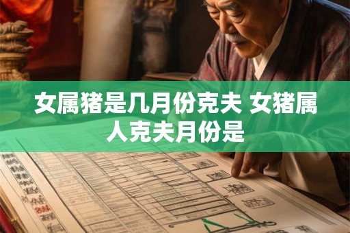 女属猪是几月份克夫 女猪属人克夫月份是