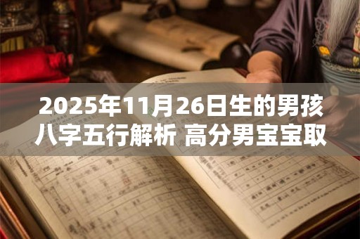 2025年11月26日生的男孩八字五行解析 高分男宝宝取名字