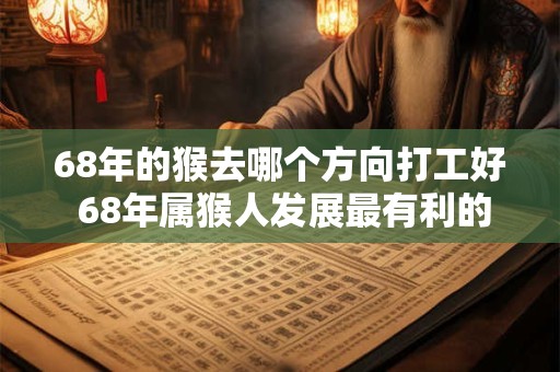68年的猴去哪个方向打工好 68年属猴人发展最有利的方位