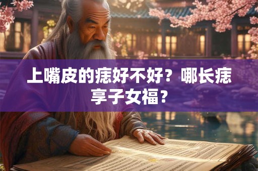 上嘴皮的痣好不好？哪长痣享子女福？