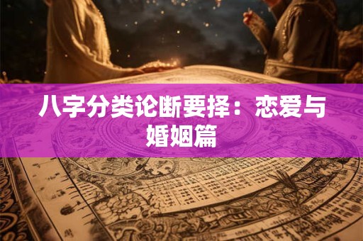 八字分类论断要择：恋爱与婚姻篇