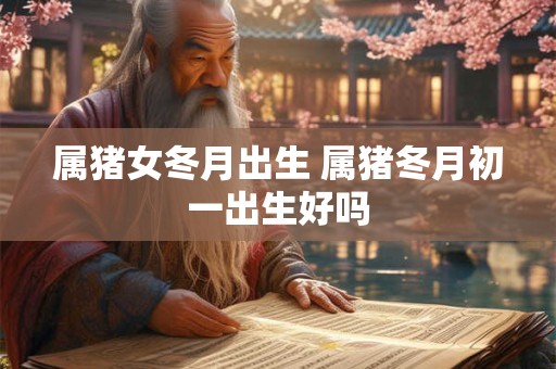属猪女冬月出生 属猪冬月初一出生好吗