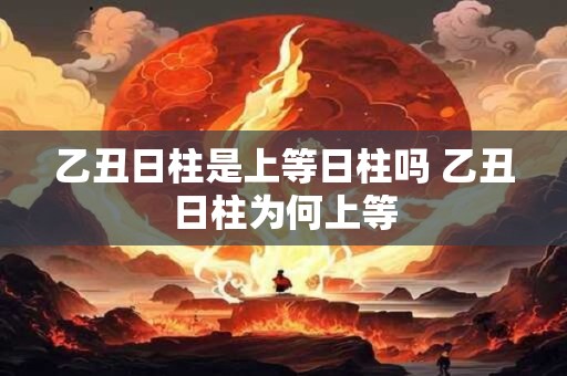 乙丑日柱是上等日柱吗 乙丑日柱为何上等