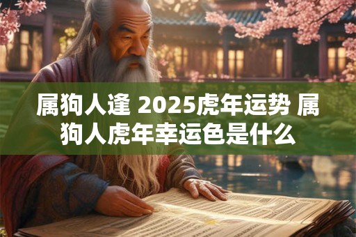 属狗人逢 2025虎年运势 属狗人虎年幸运色是什么