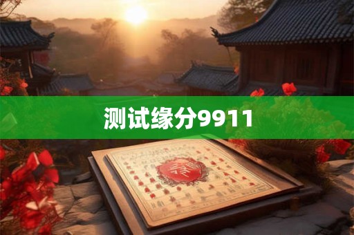 测试缘分9911