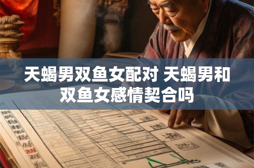 天蝎男双鱼女配对 天蝎男和双鱼女感情契合吗