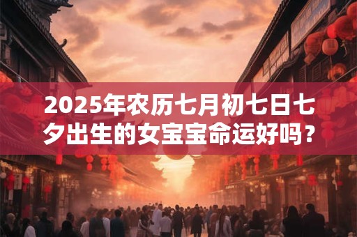 2025年农历七月初七日七夕出生的女宝宝命运好吗？性格怎么样
