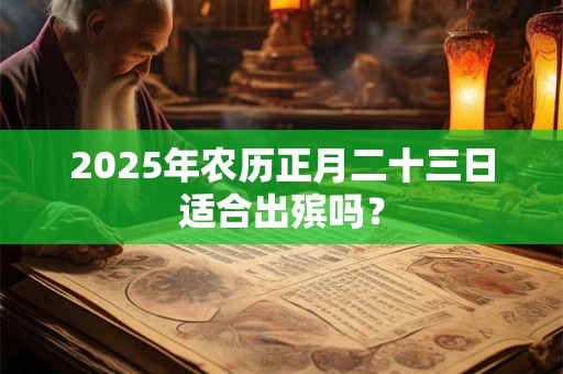 2026年农历正月二十三日适合出殡吗？