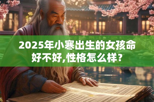 2025年小寒出生的女孩命好不好,性格怎么样？