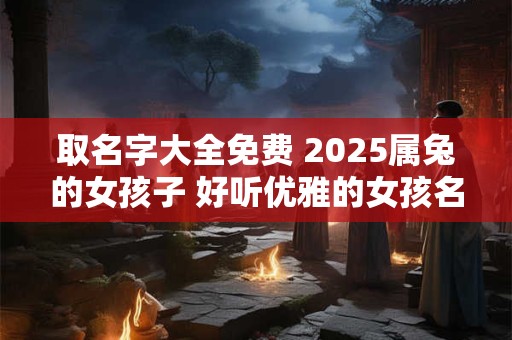 取名字大全免费 2025属兔的女孩子 好听优雅的女孩名字