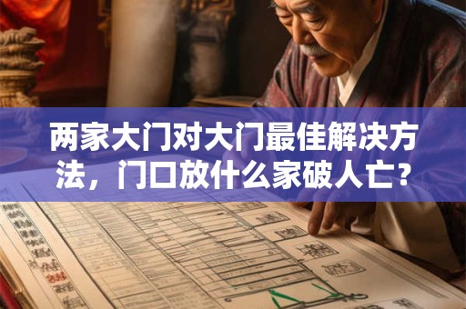 两家大门对大门最佳解决方法，门口放什么家破人亡？