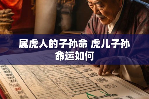 属虎人的子孙命 虎儿子孙命运如何