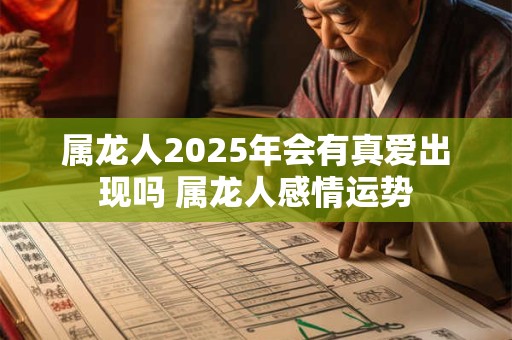 属龙人2025年会有真爱出现吗 属龙人感情运势