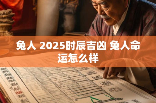 兔人 2025时辰吉凶 兔人命运怎么样