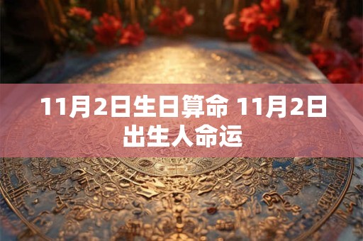 11月2日生日算命 11月2日出生人命运
