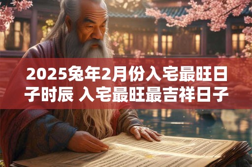2025兔年2月份入宅最旺日子时辰 入宅最旺最吉祥日子
