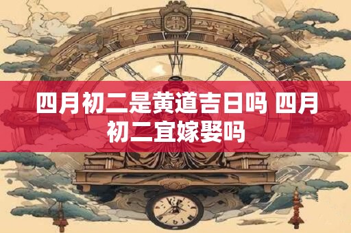 四月初二是黄道吉日吗 四月初二宜嫁娶吗