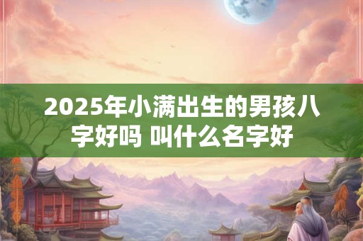2025年小满出生的男孩八字好吗 叫什么名字好