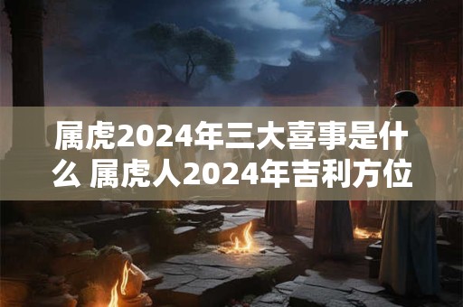 属虎2024年三大喜事是什么 属虎人2024年吉利方位
