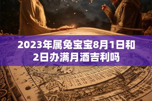 2023年属兔宝宝8月1日和2日办满月酒吉利吗