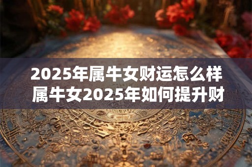 2025年属牛女财运怎么样 属牛女2025年如何提升财运