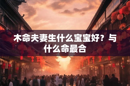 木命夫妻生什么宝宝好？与什么命最合